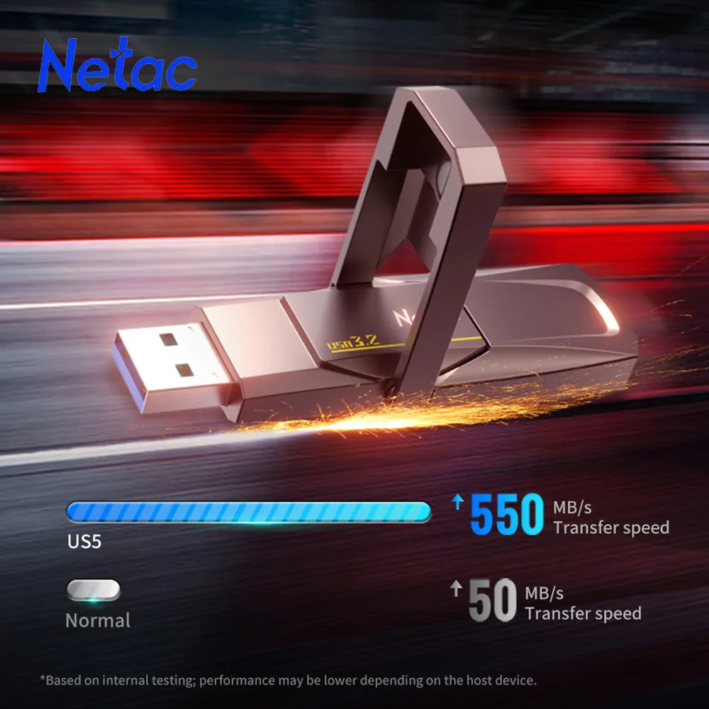 Netac USB 3.2 Solid State Pen Drive 128GB 256GB 512GB 1TB 520MB/s Type C USB Flash Drive Free Shipping Item US5 for Laptop Phone