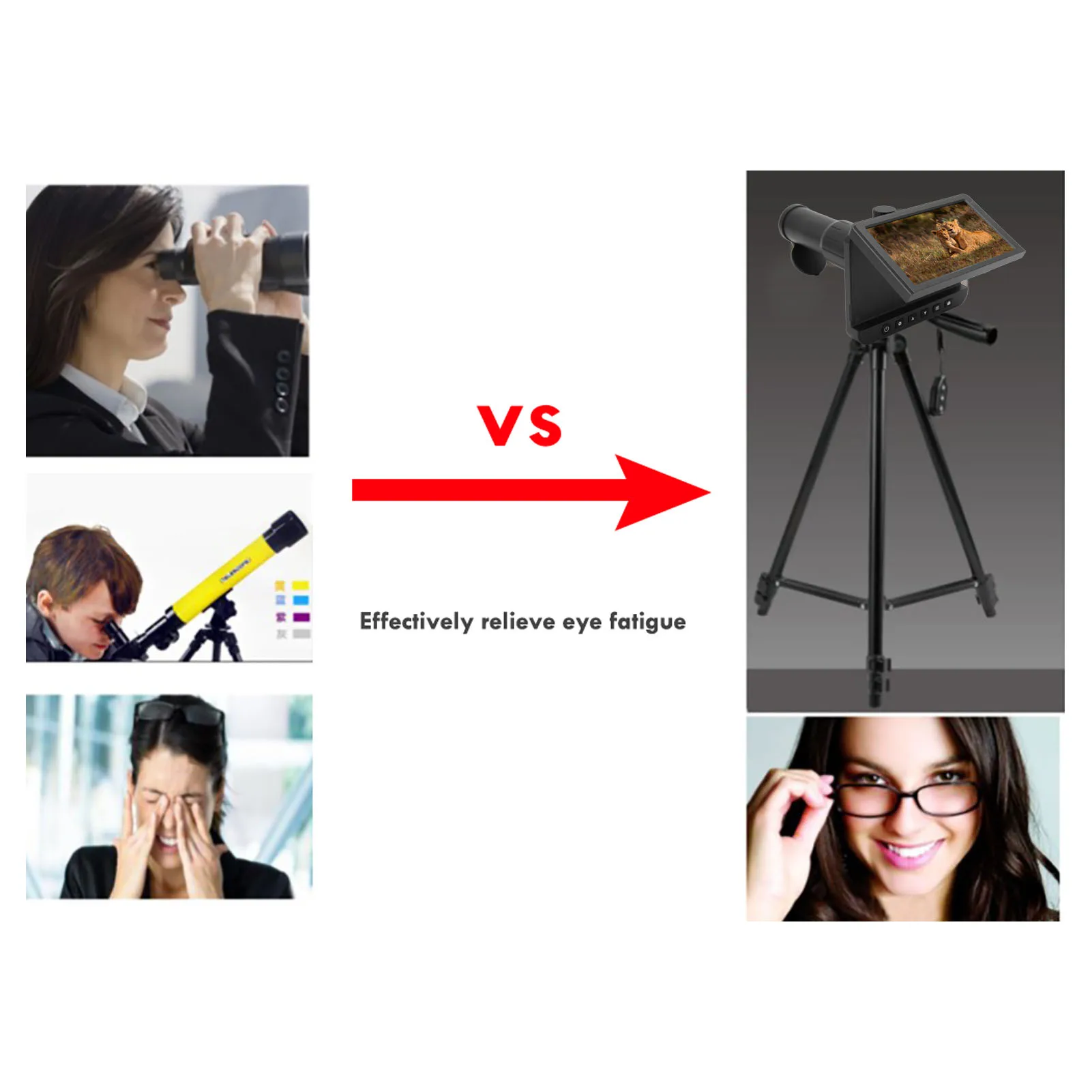 كاميرا تلسكوب رقمية 50X تكبير 1080P فيديو 5 بوصة LCD تلسكوب رقمي مع كاميرا للصيد في الهواء الطلق