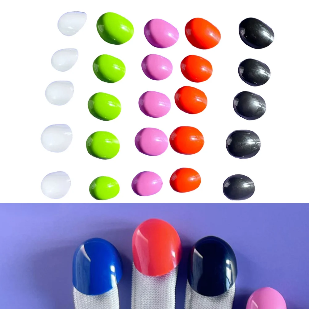 مجموعة أغطية الأصابع مكونة من 5 قطع لقفازات التزلج على الجليد ذات السرعة القصيرة، وأغطية نصف إصبع لممارسة التزلج على الجليد واستخدام المنافسة #2