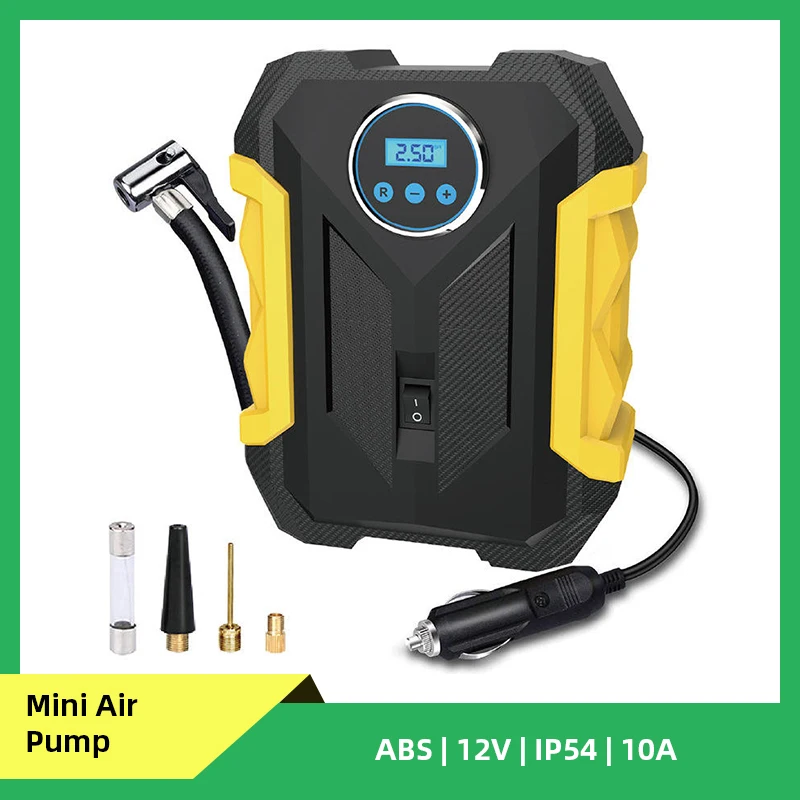 

Automobile Portable Digital Tire Inflation Pump LED Lamp Tire Compression Pump Compressor For Car Motorcy Air