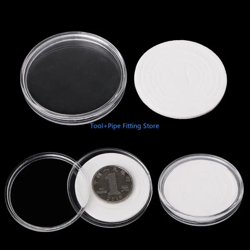 F92B Caixa armazenamento moedas acrílico F92B Conjunto diamantes diamante beleza unhas transparentes para