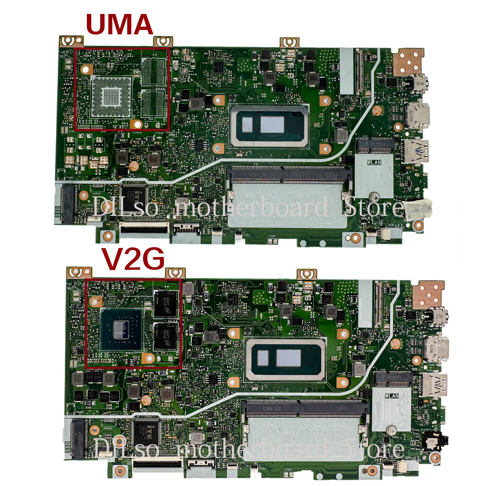 Imagem -03 - Kefu-placa-mãe Portátil para Asus Vivobook Mainboard com 4g-ram i7 i5 14 X412flc X412fa X412fjc X412fjg i5 10th e 8th Gen