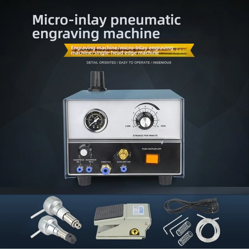 E03 Pneumatic Impact Engraving Machine, Graver Mate Jewelry Engraver Single Head