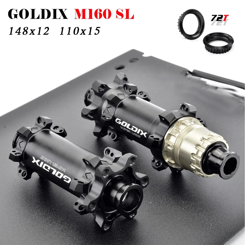 GOLDIX Super Light MTB BOOST Hub 6 Bolt Disc Brake Straight Pull 28H Ratchet 72T Mountain Bike Hub for SHIMANO 11 12 Speed