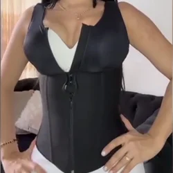 Sexy Waist Trainer Body Shaper Slimming Underwear Corset Bodysuits Corrective Modeling Strap Shapewear Paired Zipper Waistcoat