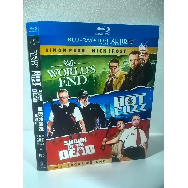 Blood and Ice Cream Trilogy Blu-ray Including Shaun of the Dead Hot Fuzz The World's End