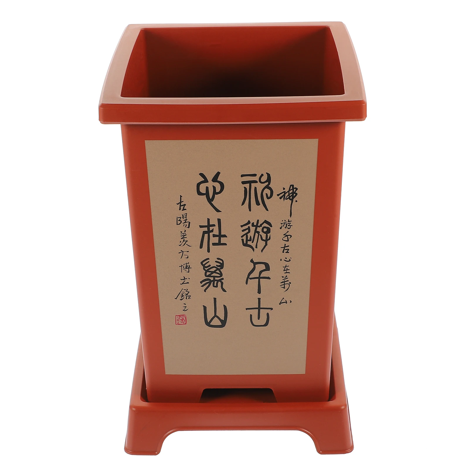 

Orchid Pot Plastic Planter With Saucer Flower Plant Pot For Indoor Garden Succulents Cactus Nursery Planters Household