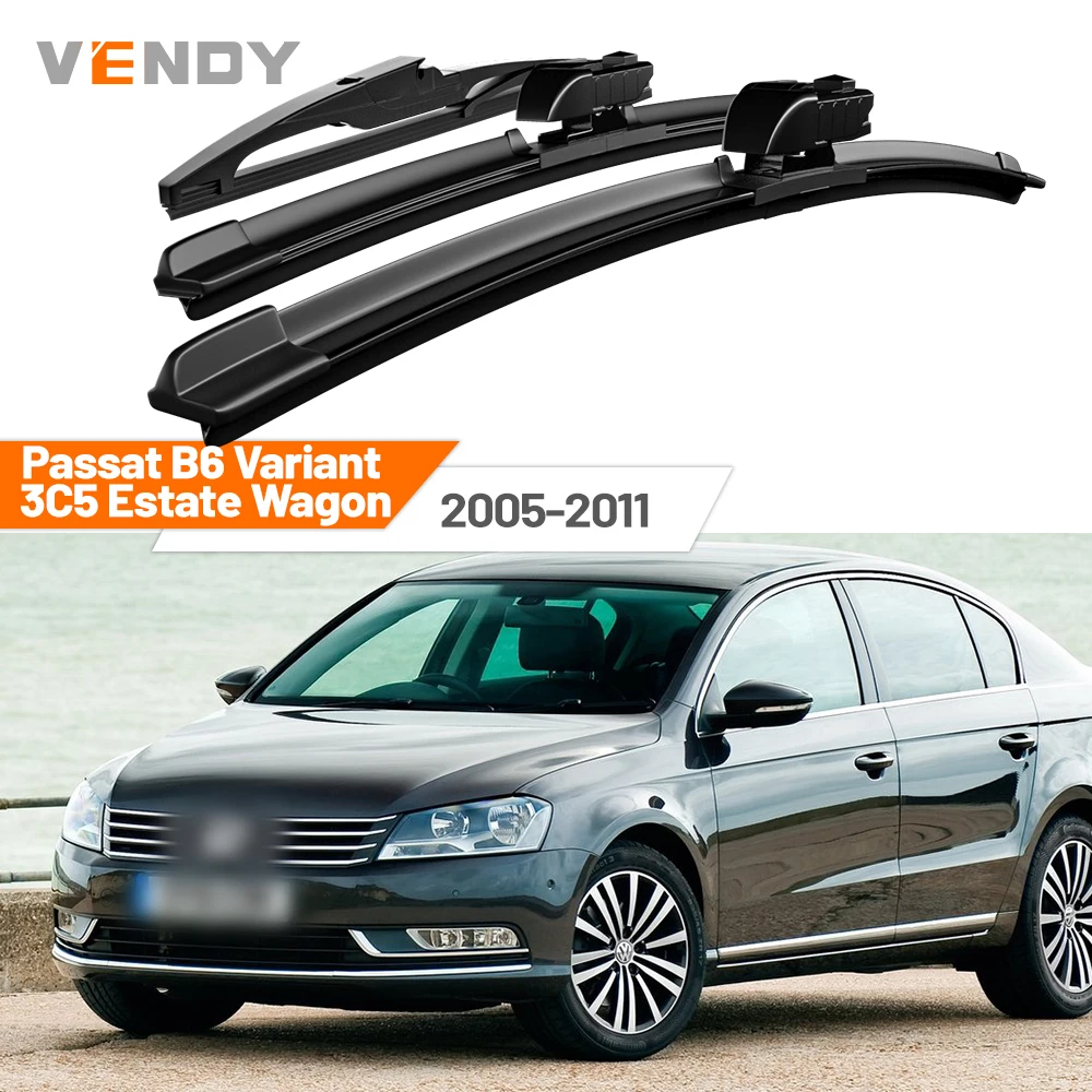 Für VW Passat B6 Variant 3C5 Kombi 2005-2011 2006 Vordere & Hintere Scheibenwischerblätter Windschutzscheibenwischer-Set Zubehör