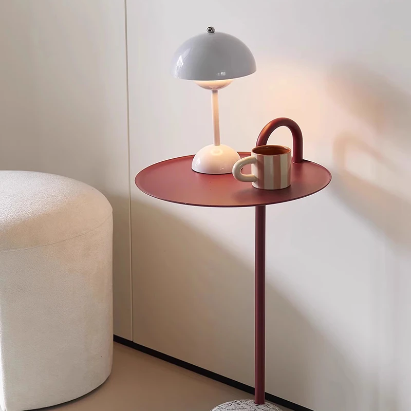 

Space Saving Unique Coffee Table Minimalist Standing Aesthetic Japanese Side Table Round Designer Meubles Living Room Furniture
