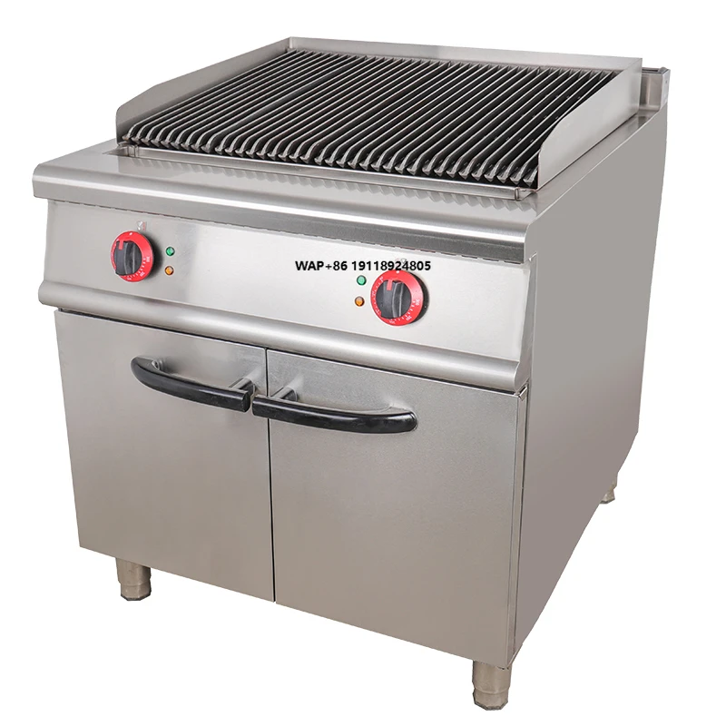 Grooved Griddle Stove Charcoal Barbecue Grills Stainless Steel BBQ Grill