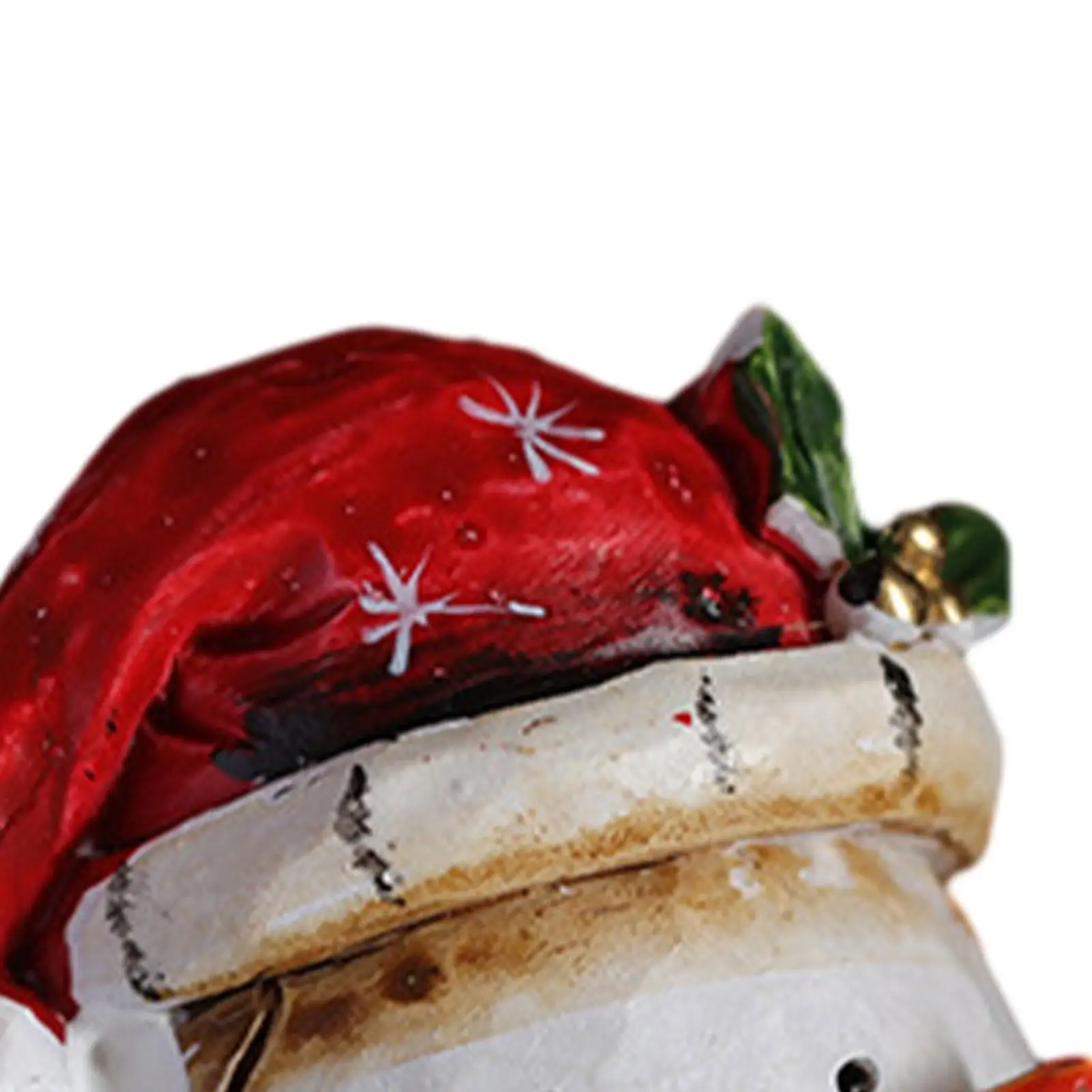 Hand Painted Resin Figurines Creative Xmas Sculpture Christmas Figurines Table Statues