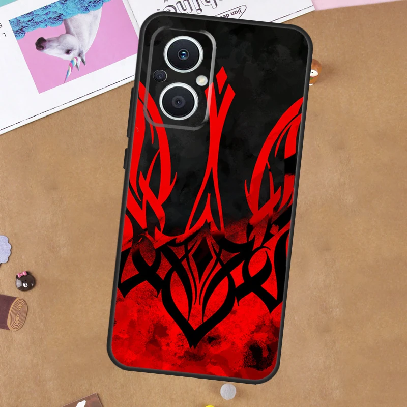 Custodia bandiera Ucraina per OPPO Reno 14 13 12 11 10 Pro 14F 13F 12F 11F 8T 8 Lite OPPO Trova X8 X6 X5 Pro Cover