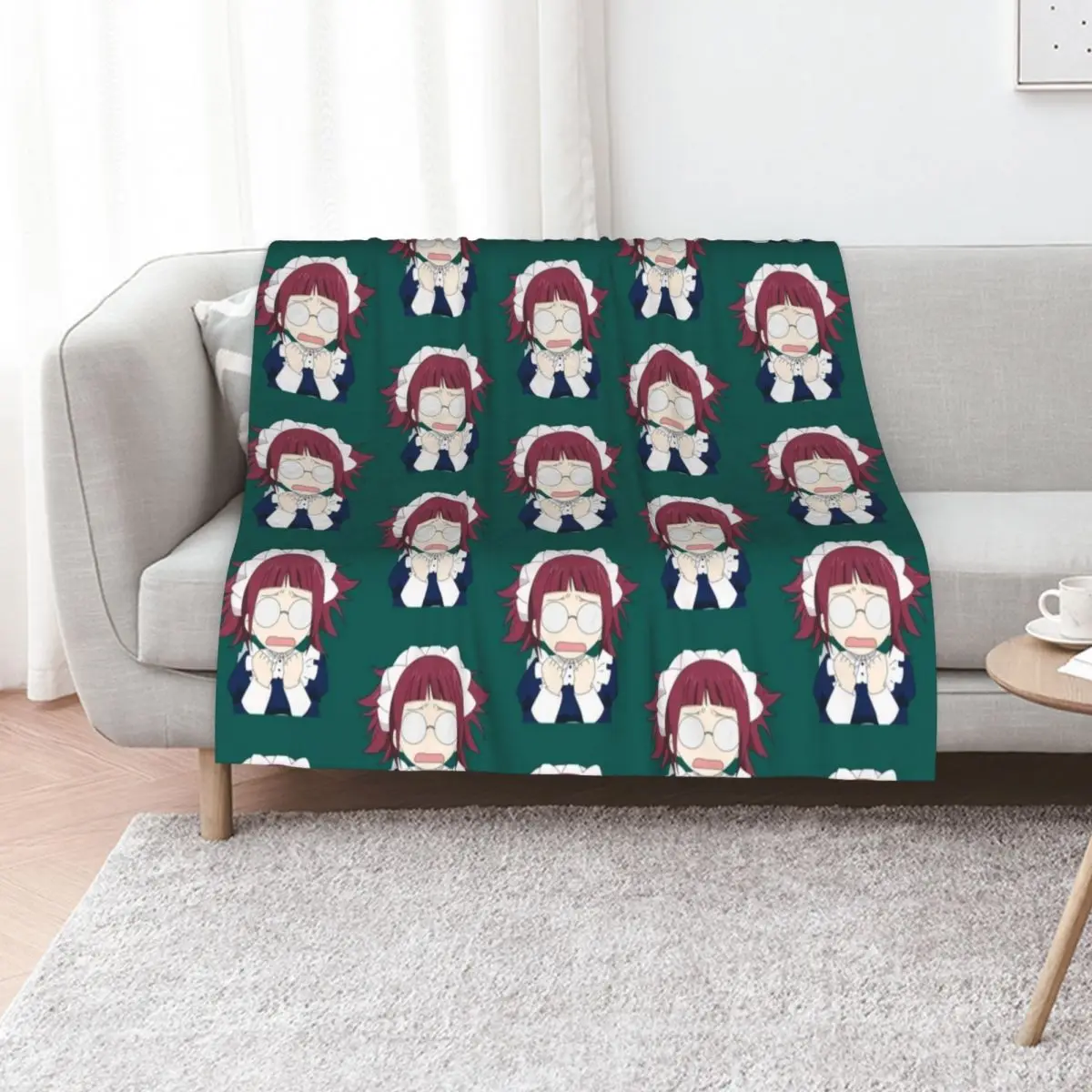 

Mei rin kawaii black butler Throw Blanket Cozy Warm Blanket for Bed Room Decor