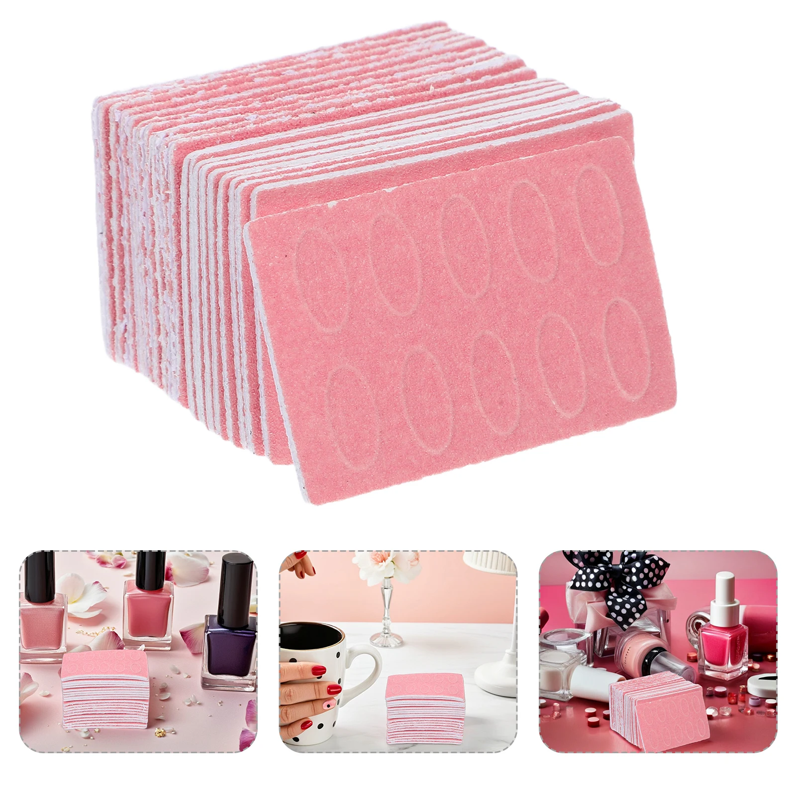 

200pcs Cuticle Pusher Sand Paper Replacement Adhesive Buffer Pads Care Tool Kit For Manicure Salon Art Shaping Cuticle Remover
