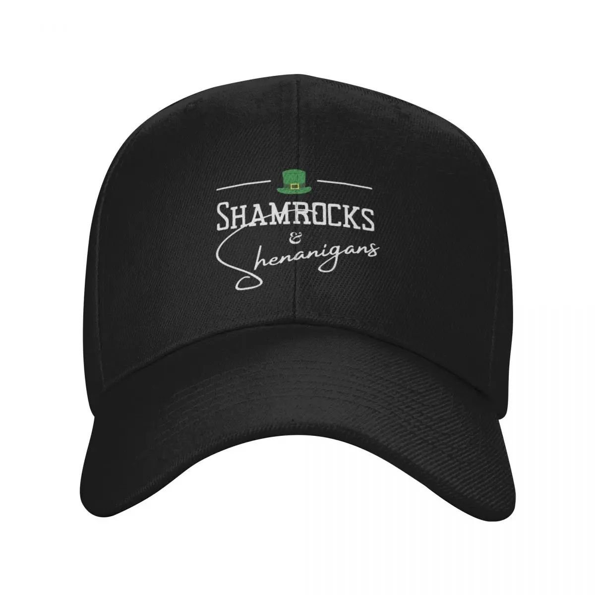 Shamrocks and Shenanigans Design - St. Patrick's Day, St. Pattys Irish Baseball Cap Anime Fishing cap Hats For Men Women's