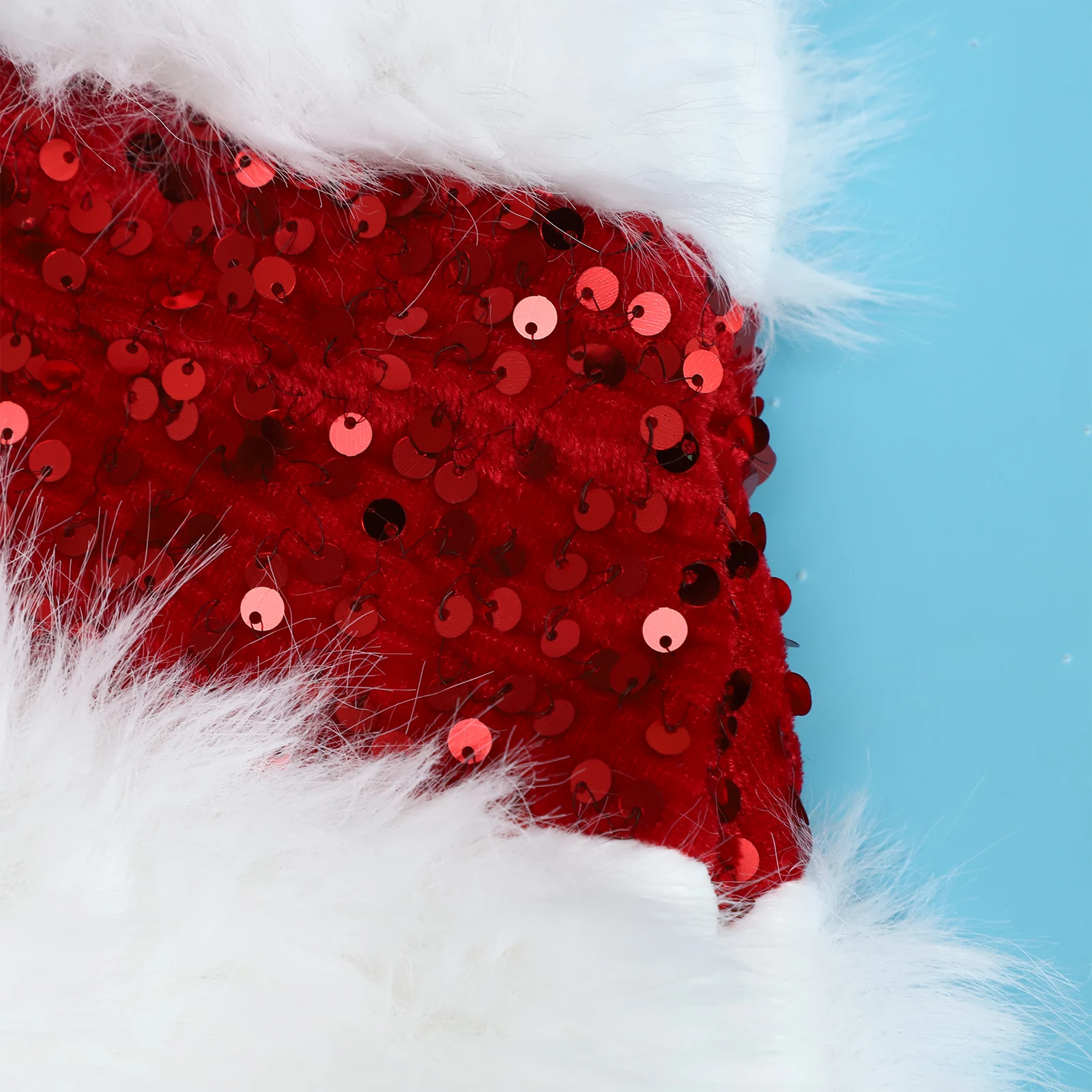 1 قطعة عيد الميلاد سانتا قبعة لينة أفخم عيد الميلاد Pompom قبعة تأثيري ملحق قبعات للبالغين الرجال النساء عيد الميلاد عطلة حفلة هدية