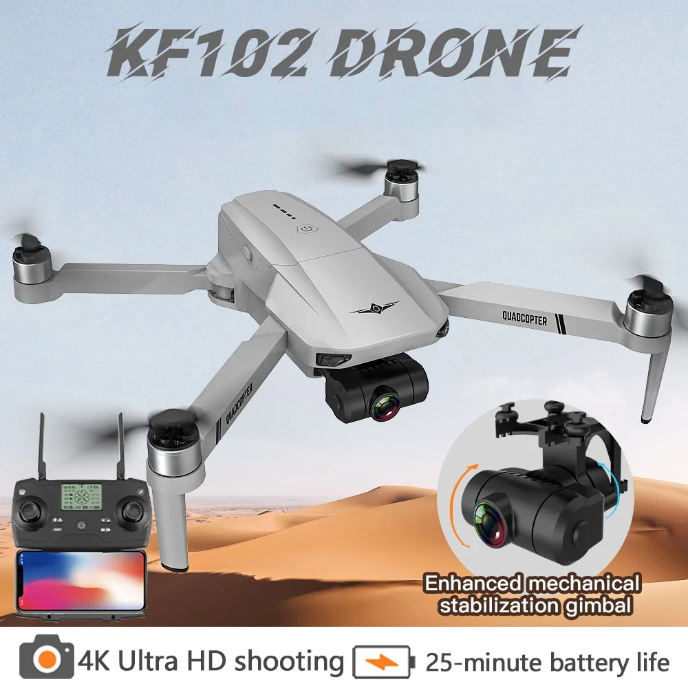 New KF102 professional drone 5G positioning children's flying toys 8K wide angle shooting drone dual camera brushless drone