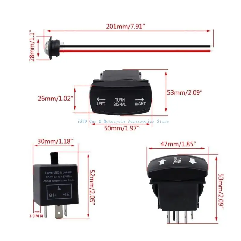 L5BC Lado a lado sinal UTV Acessórios para o sinal torneamento CAN-AM ATV