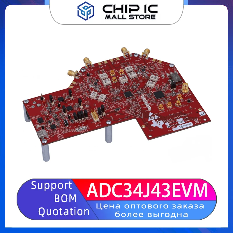 

ADC34J43EVM 4-channel 14-bit 80MSPS ADC Evaluation Module Development Board New Stock