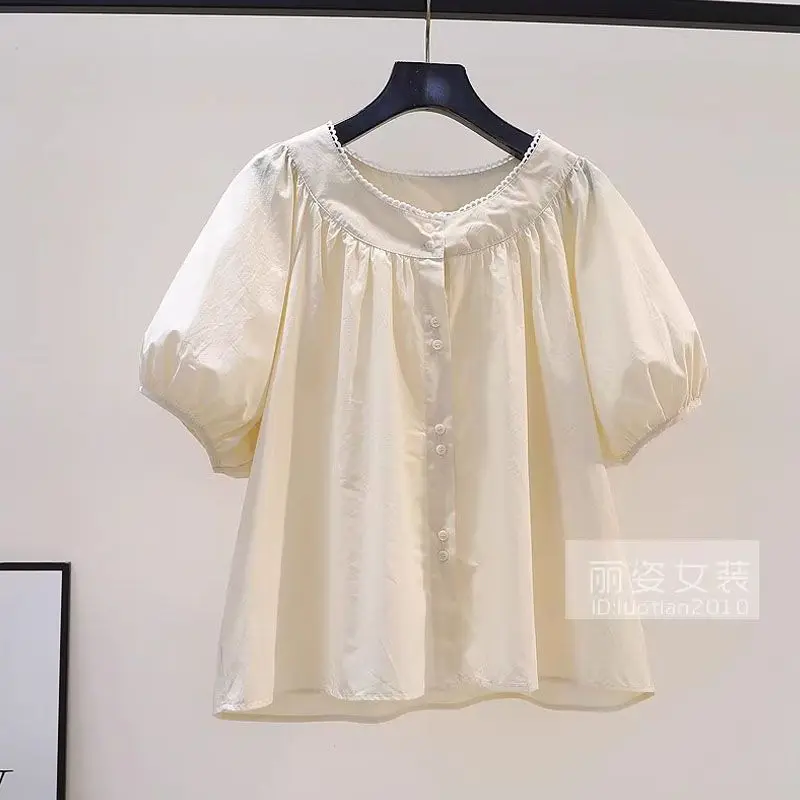 

Рубашки с коротким рукавом, женские сетчатые рубашки с воздушным шаром, свободный топ, офисный, минималистичный, элегантный, женский, профессиональный, современный, художественный