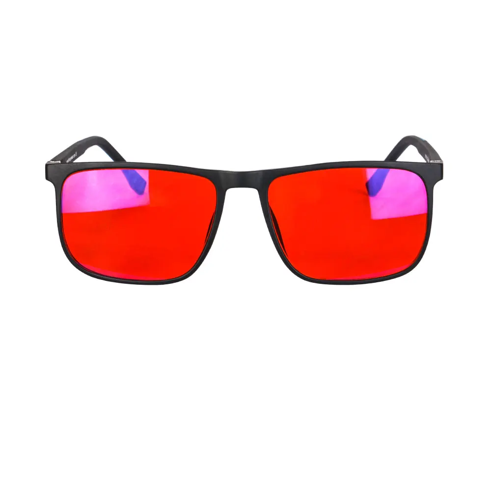 SHINU Good Sleep Blaulicht-blockierende Brille für Herren, rote Gläser, Anti-Grünlicht, beseitigt die Belastung der Augen, kann individuell angepasst werden – Detail 9