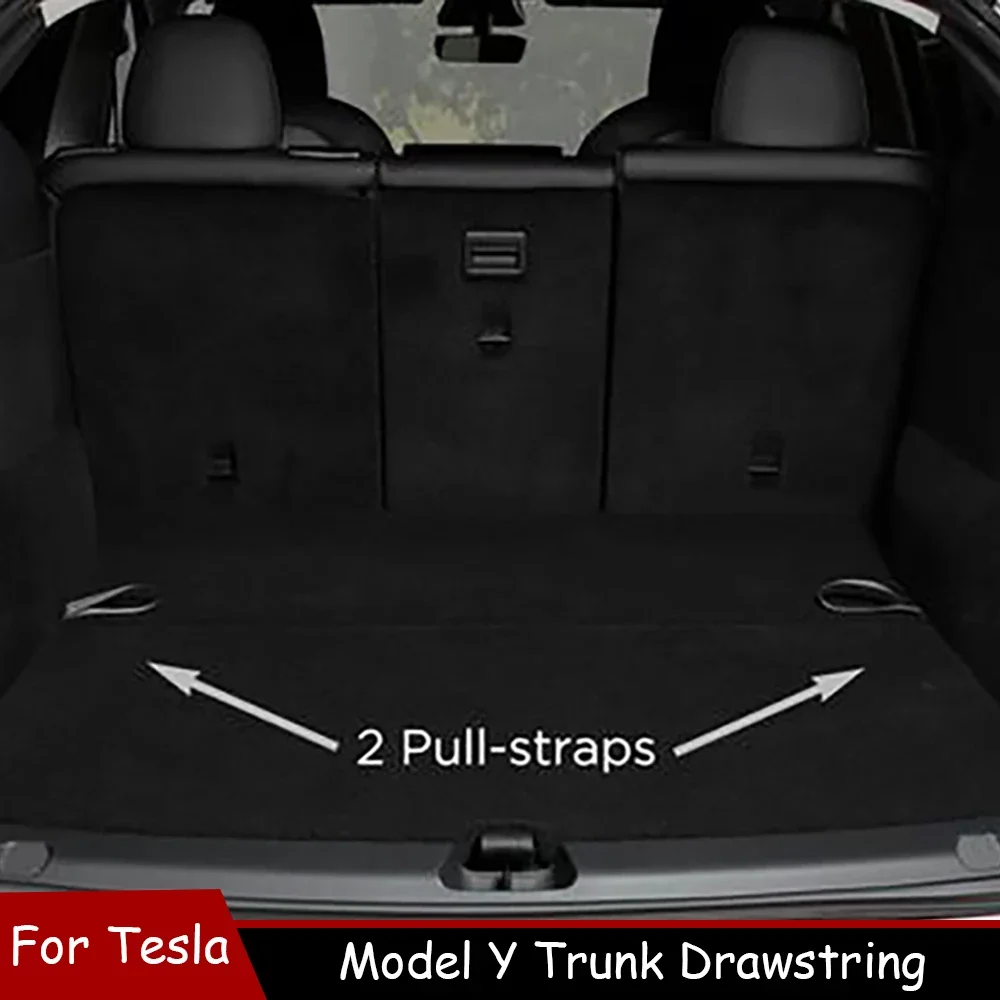 

Trunk Rope for Tesla Model Y Tail Box Cover Draw Rope Drawstring Handle Pull Straps Car Tidying Organizer for Trunk 2021-2023