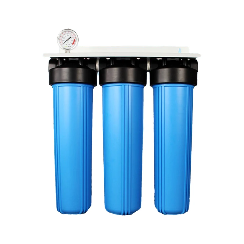 20-Inch Big Fat Bottle Pre-Filter with Three Levels of Filtration for Whole House Water Purification