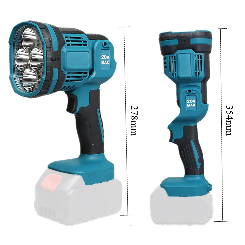 Cordless LED Flashlight Portable Lantern Emergency Lamp Spotlight 3 Mode Outdoor Light Lithium Night Lamp For Makita 18V Battery