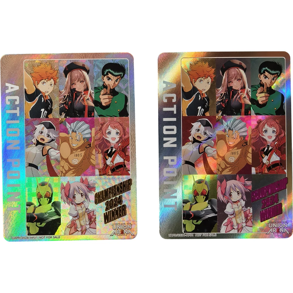 Anime Collection Card TRADING CARD GAME Union Arena 2024 Championship Commemorative Card Refractive Color Flash UV Pattern Gift