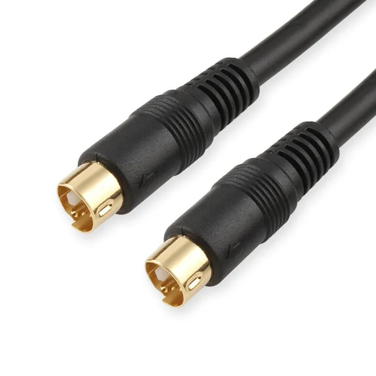 

Видеокабель S-терминала, 4-контактная рабочая станция S-Video, подключенная к сигнальному кабелю карты захвата компьютера