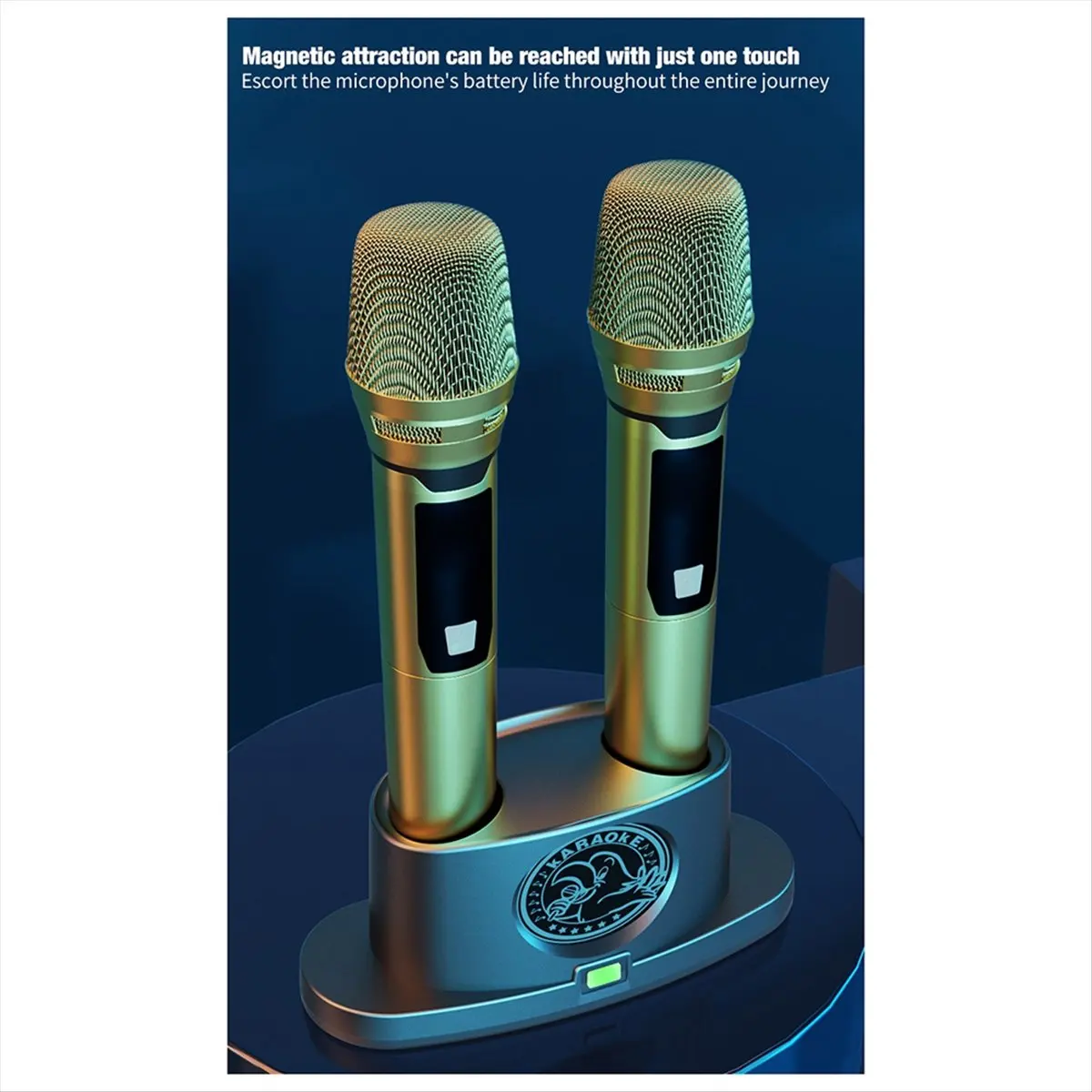 Rtyuyu Wireless Microphone Universal Microphone Type-C Magnetic Connection Universal Smart Charging Stand USB 5V Power Supply
