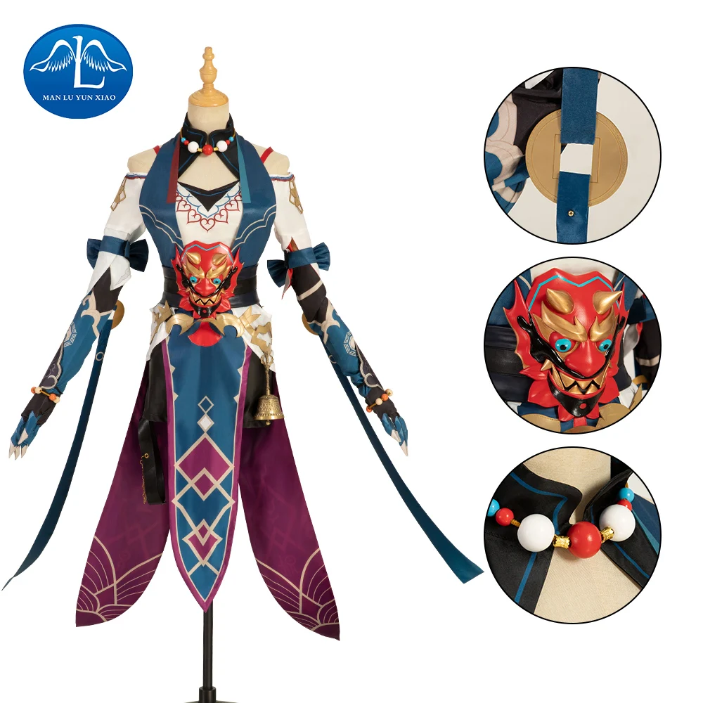 

ManLuYunXiao Honkai Star Rail Xueyi Cosplay Costume Anime Cosplay Full Set Xueyi Halloween Costumes for Women