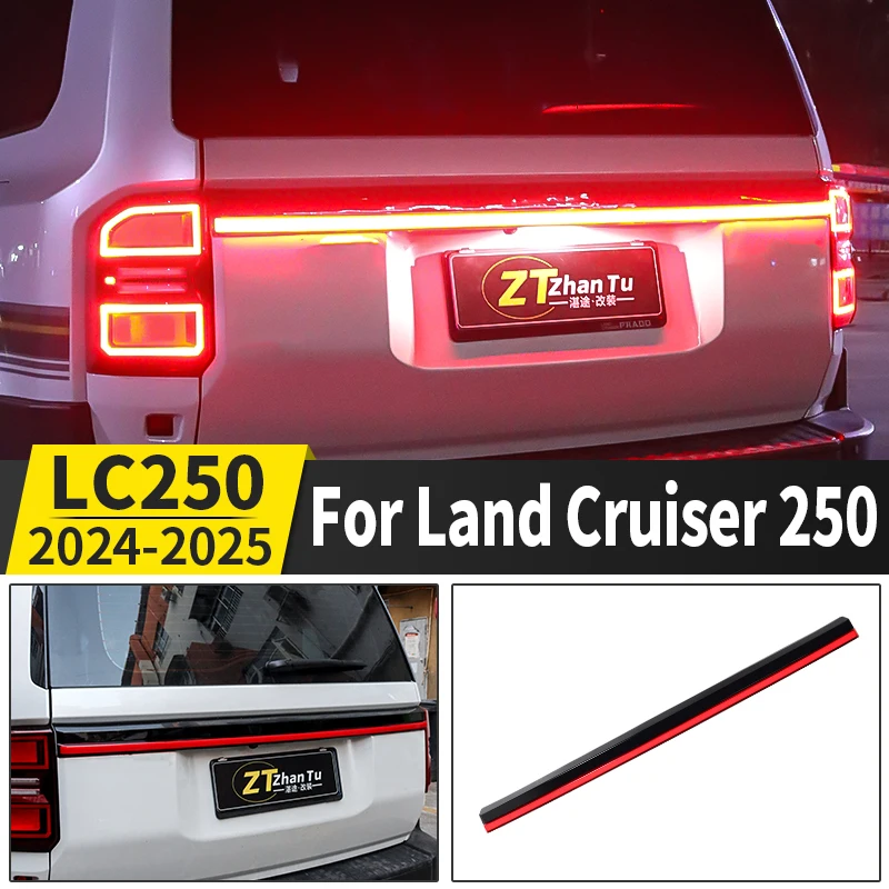 

For Toyota Land Cruiser Prado LC250 250 2024 2025 Rear Rear Tailgate Light Bar Running Light Reverse Light LED Flowing Styling