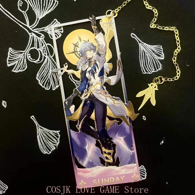 

Anime Honkai：Star Rail Castorice Fugue Tribios Anaxagoras Mydei Dr. Ratio Etc Cosplay Hollow-out Metal Bookmark Student Gift