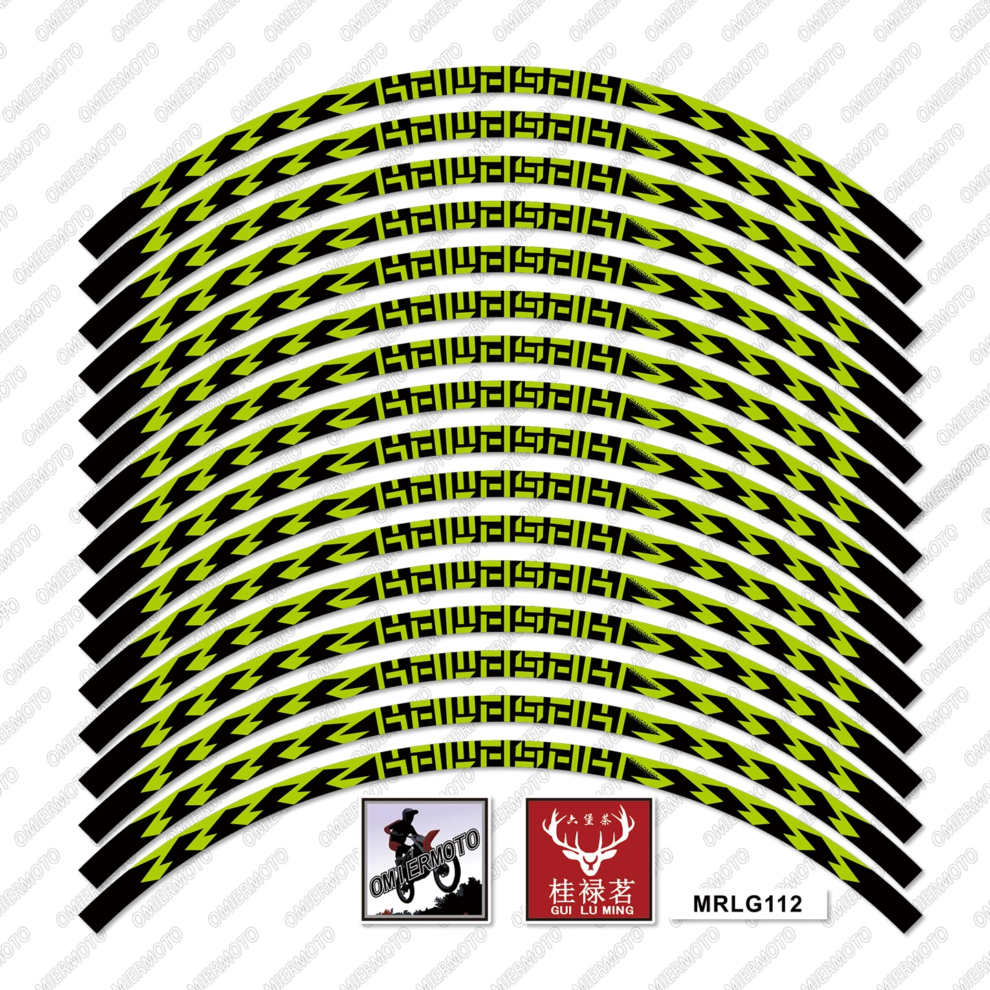 

For Z900 Z750 Z650 Z500 Z500 Z400 Z1000 Motorcycle Rim Wheel Hub Stickers Reflective Decals 17 inches