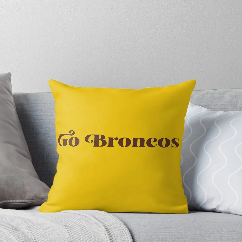 Brown WMU Broncos Throw Pillow Bed pillowcases pillow pillowcase Decorative Cushions For Luxury Sofa pillow