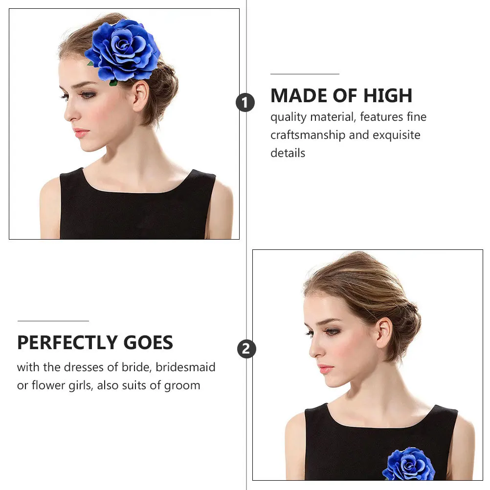 

8Pcs Elegant Artificial Flower Brooch Wedding Bridal Accessory Prom Party Dress Pin Special Moments Cloth Brooch