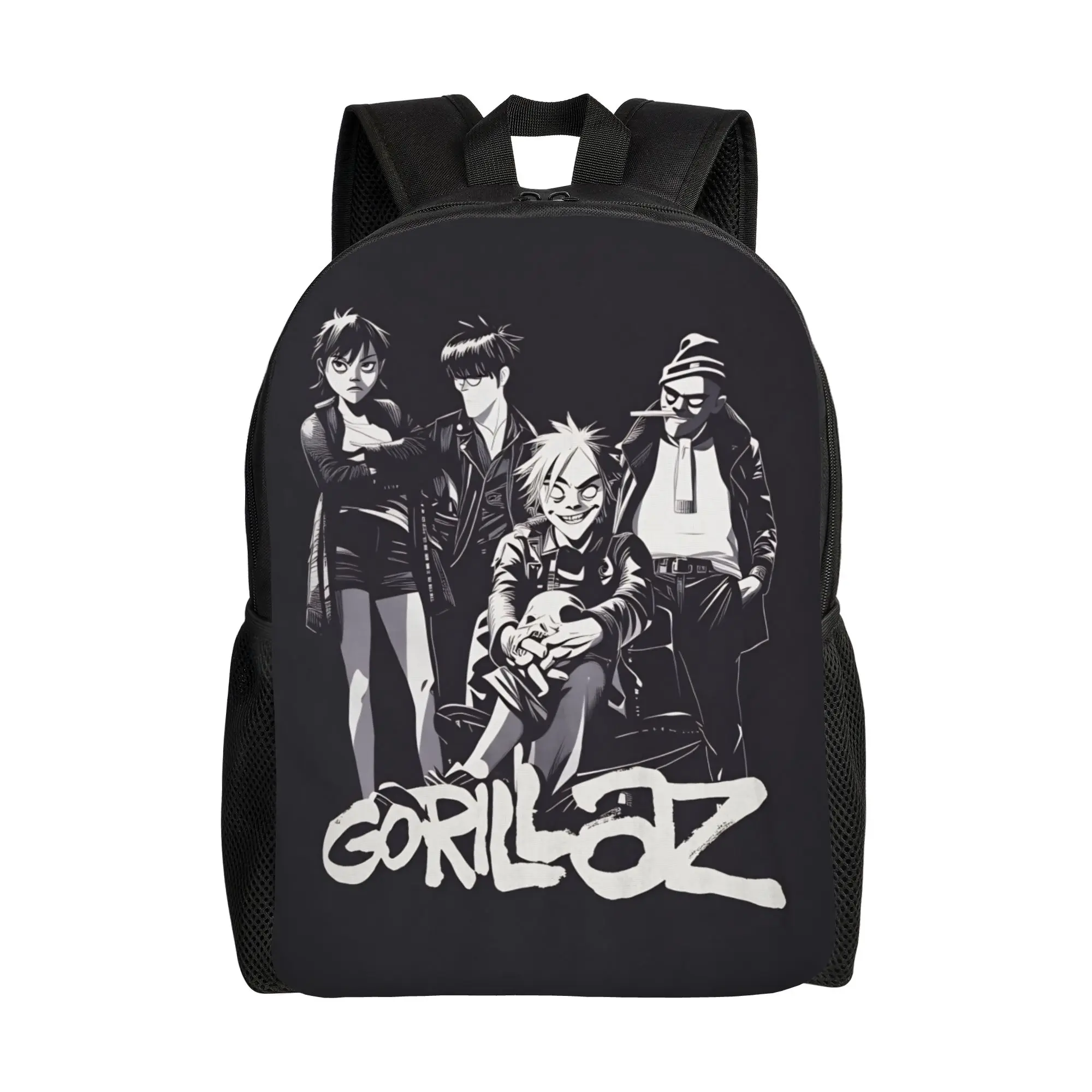 

Punk Rock Music Gorillazs Backpack Girl Pattern Backpacks Polyester Modern School Bags Sport Colorful Rucksack