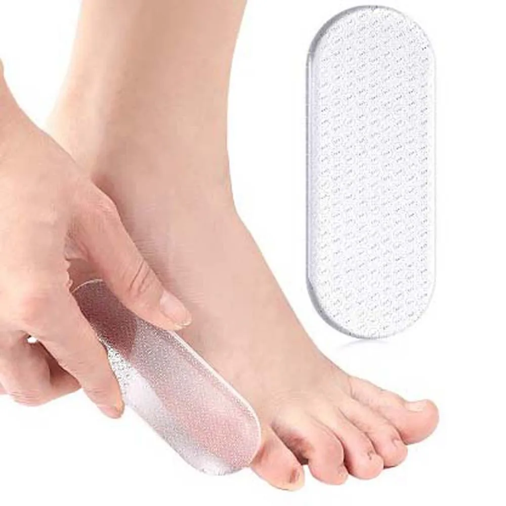 Lima de vidrio para los pies, juego de pulidor de uñas, eliminador de callos en el talón, eliminación de piel muerta, cuidado de los pies, maquillaje profesional, herramienta de manicura y pedicura