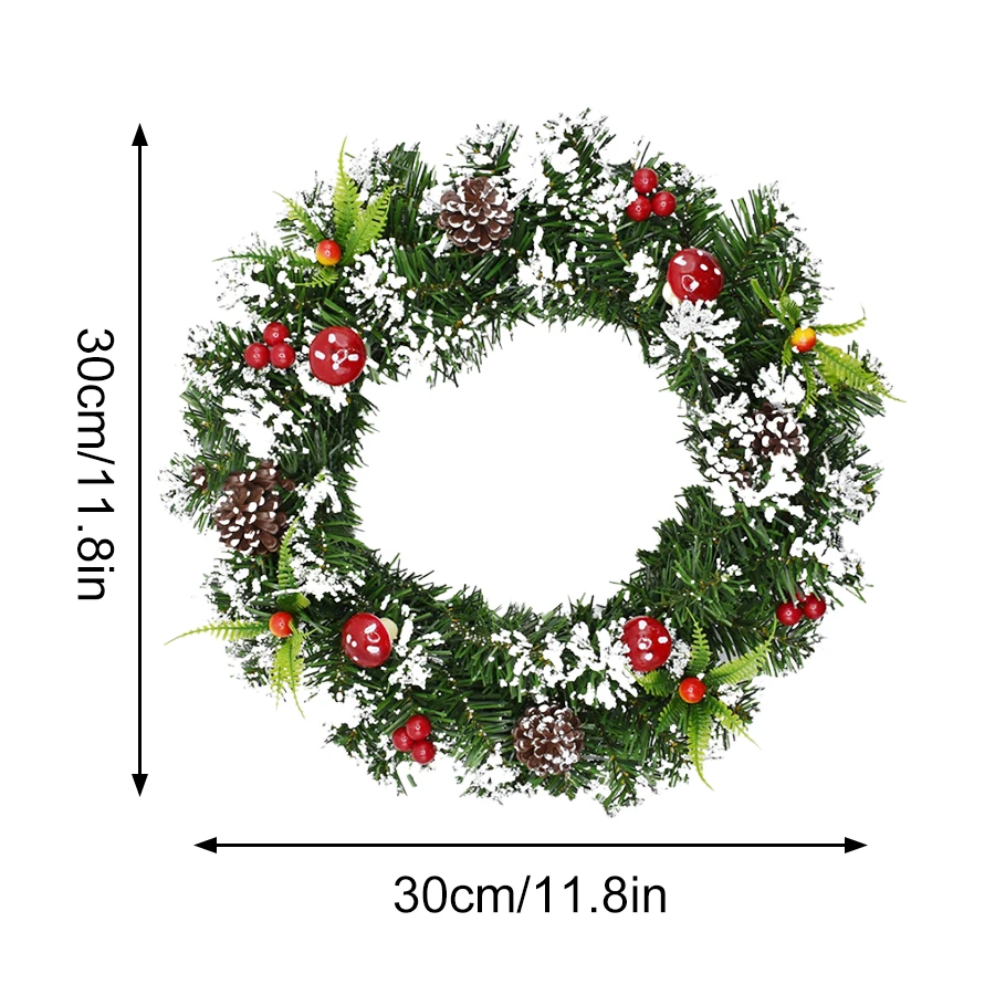 Christmas Wreath Christmas Tree Wreath Christmas Artificial Wreath Artificial Christmas Wreaths Xmas Porch Wreath Decorations