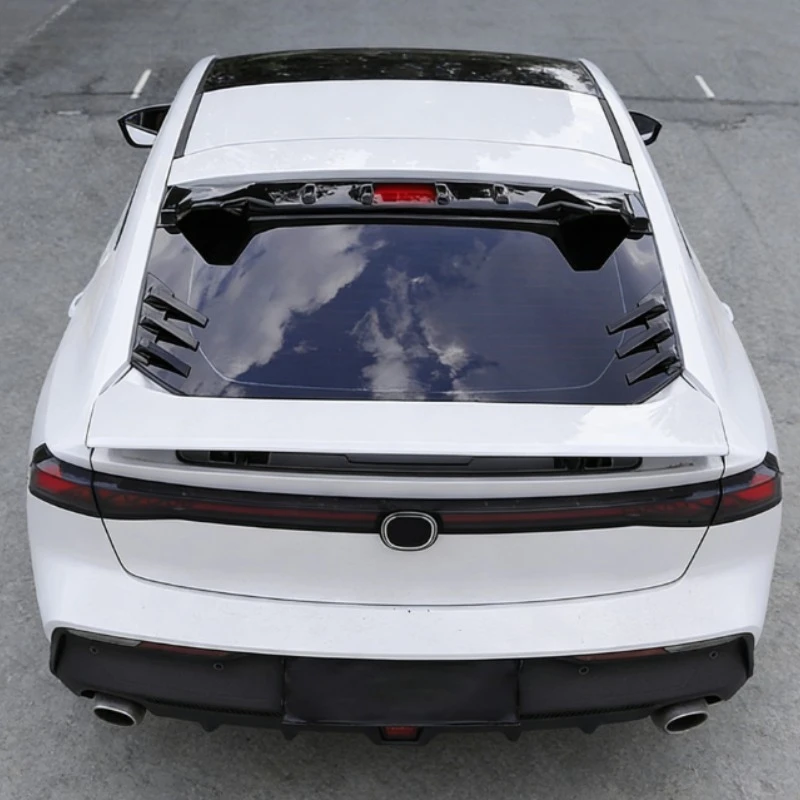 Universal Car Rear Windshield Side Spoiler Rear Wing Trim Side Vents Decoration General Window Louvers Exterior Decorative view 3