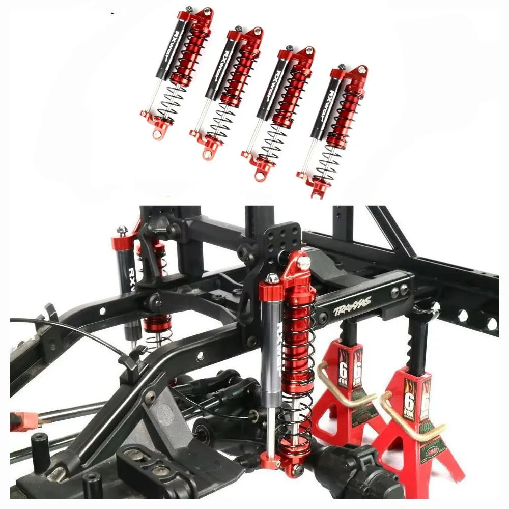 Adjustable Oil L=93mm Metal Negative Pressure Shock Absorber Double Damper For 1/10 Rc Car Parts Truck Crawler Scx10 Trx-4 Trx-6