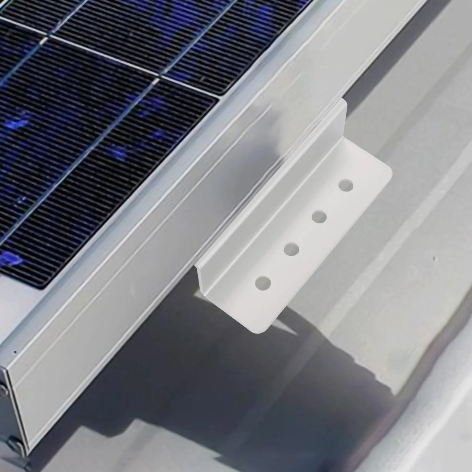 4 Pack Solar Panel Mounting Brackets Aluminum Alloy Z Brackets with Screws and Nuts for Stable Solar Module Support