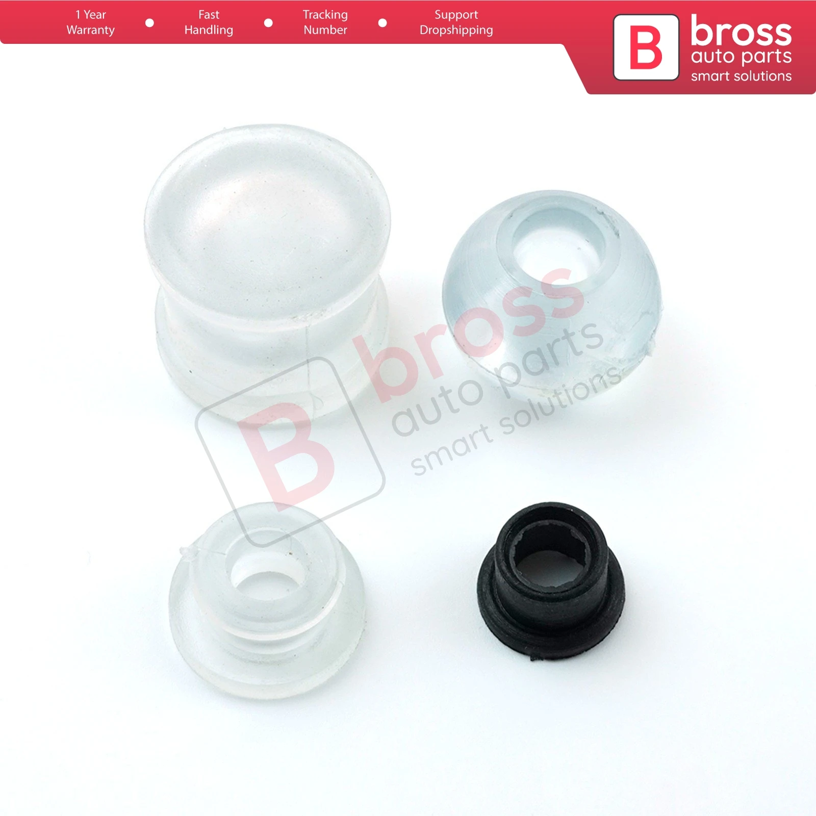 

Bross BSP595 Gearbox Linkage Selector Repair Kit for T4 Transporter Van; Camper Van 1991-2003; Caravelle 1991-2003; 701711166