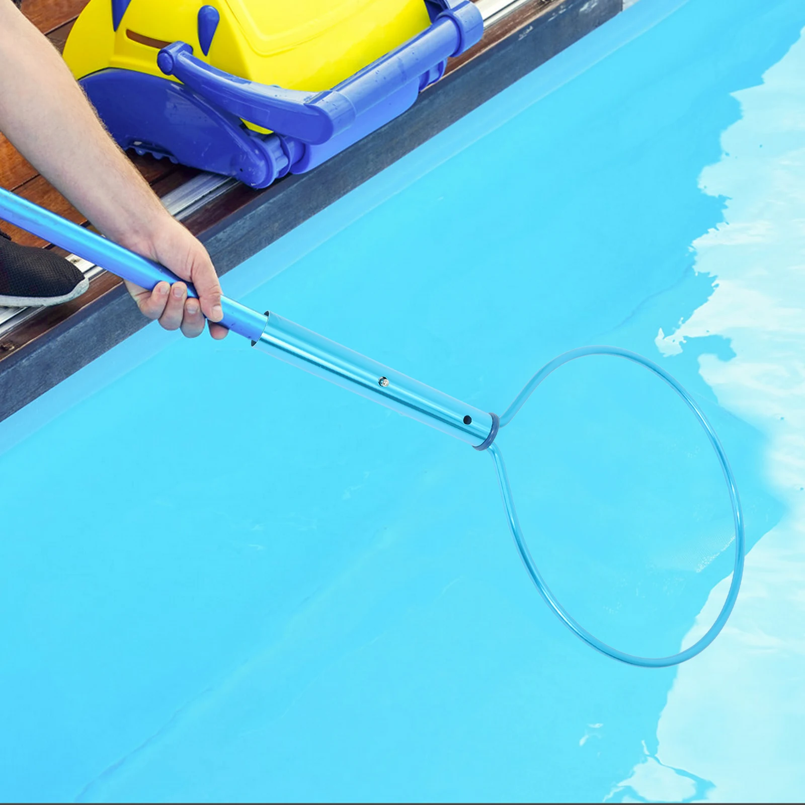 

Aluminum Life Saving Heavy Duty Safety Tool Adjustable Telescopic Pole Swimming Equipment Emergency Rescue Hook Visible Durable