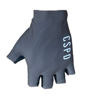 2024 CSPD  TEAM Gray One Pair Sports Half Finger Cycling Jersey Gloves MTB Road Mountain Bike Bicycle Gel Gloves