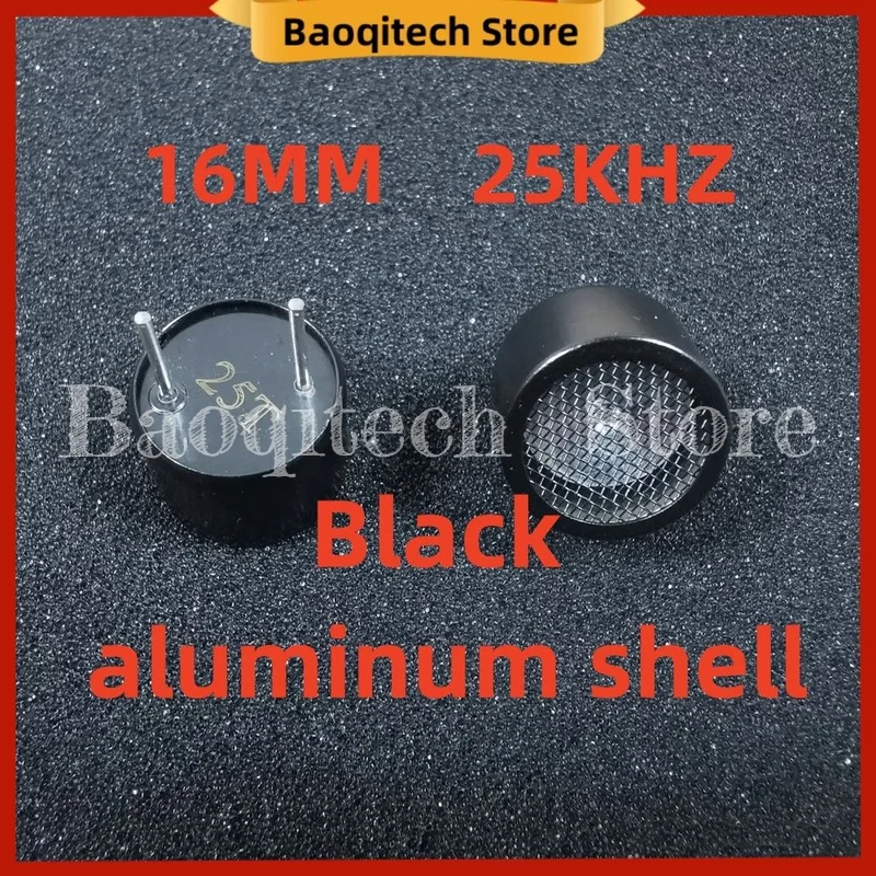 10PCS Black aluminum shell 16MM 25khz Transmit  probe ultrasonic sensor drives dogs, birds, and mice away Ultrasonic transmitter