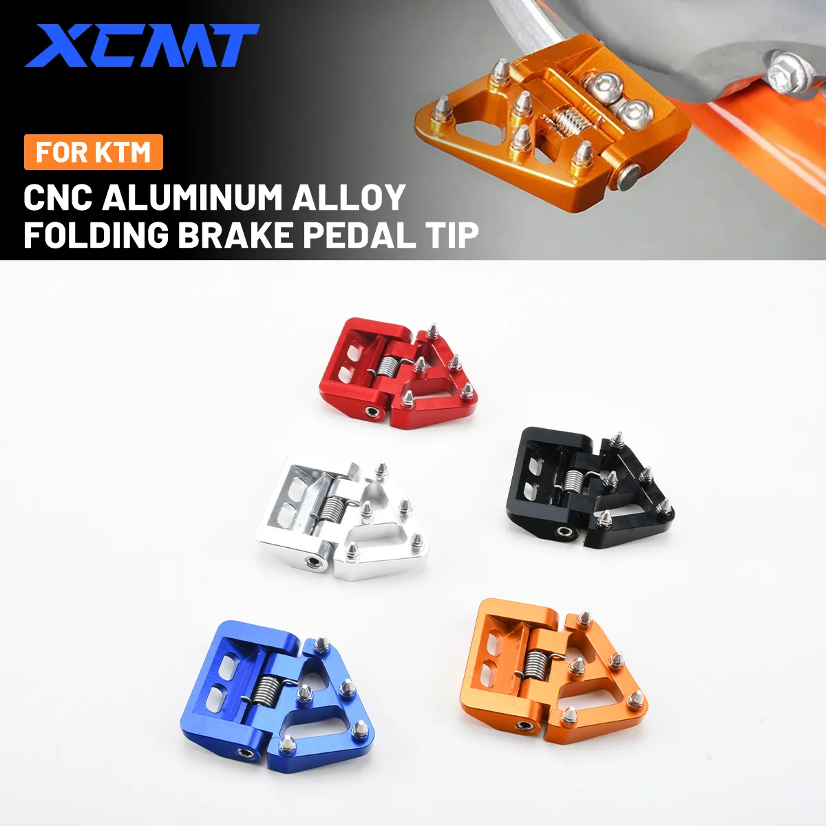 

Motorcycle CNC Folding Rear Brake Pedal Tip Plate For KTM EXC EXCF SX SXF XC XCF XCW TPI 6D 125-500 2017-2023 Accessories