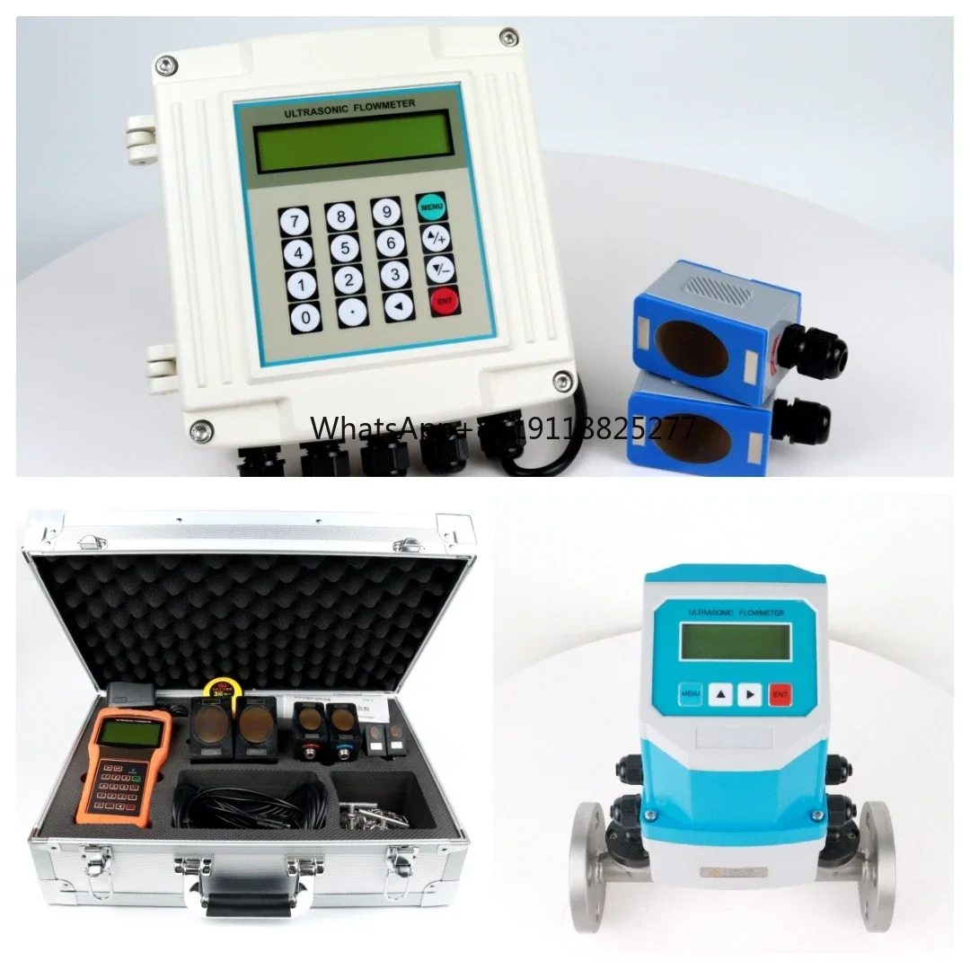 1 Genauigkeit Fix montage rs485 Modbus Durchfluss sensor tragbare digitale Ultraschall-Flüssigkeits klemme am Impuls signal 4-20ma Durchfluss messer