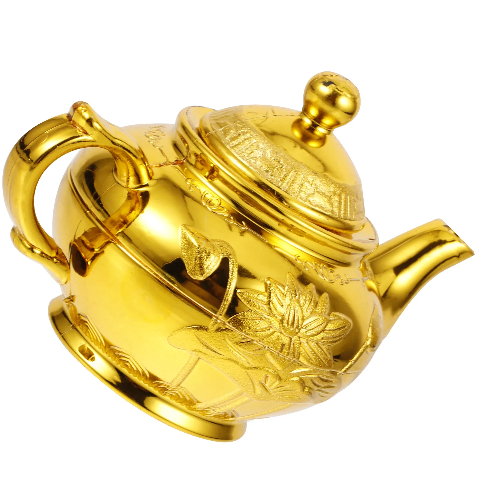 

Lotus Prosperity Pot 220ml Plastic Tea Kettle Water Offering Container Home Decor Reusable Glass Cup